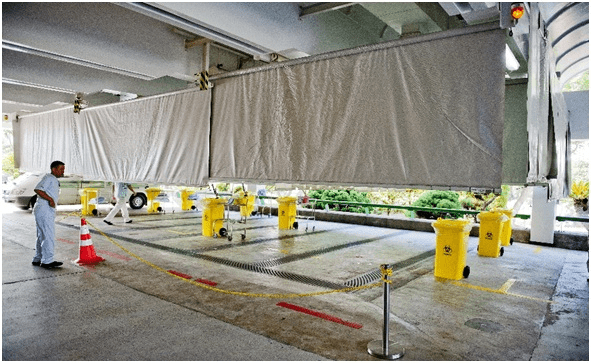 Deployment of Hospital Decontamination Station (HDS) Shower Curtains