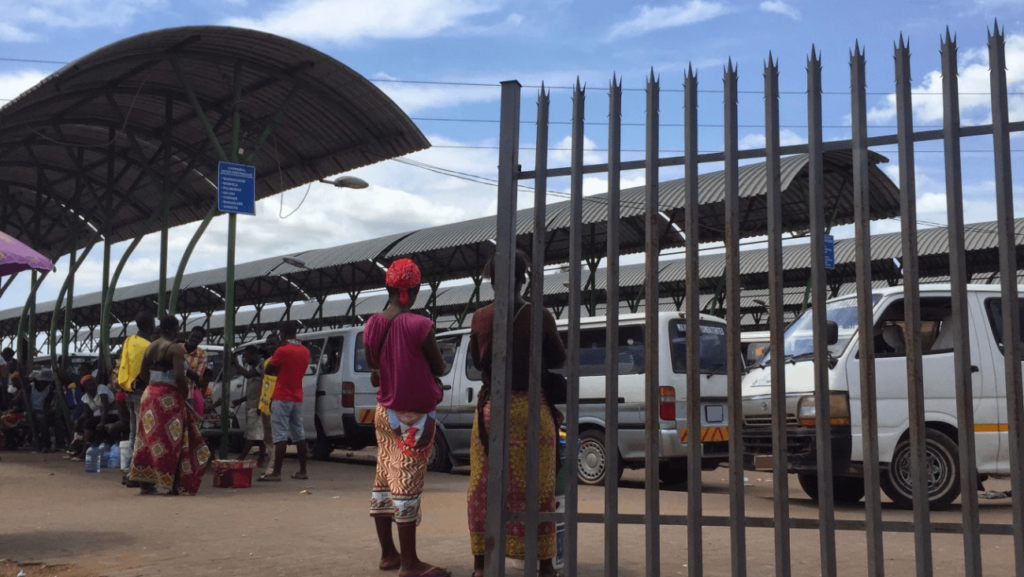 “Chapas 100” station in Maputo, Mozambique
