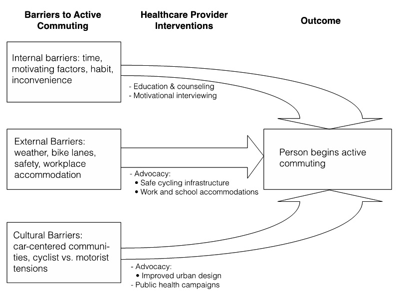 Promoting the Health Benefits of Walking and Bicycling to Work: A Qualitative Exploration of the Role of Healthcare Providers in Addressing Barriers to Active Commuting