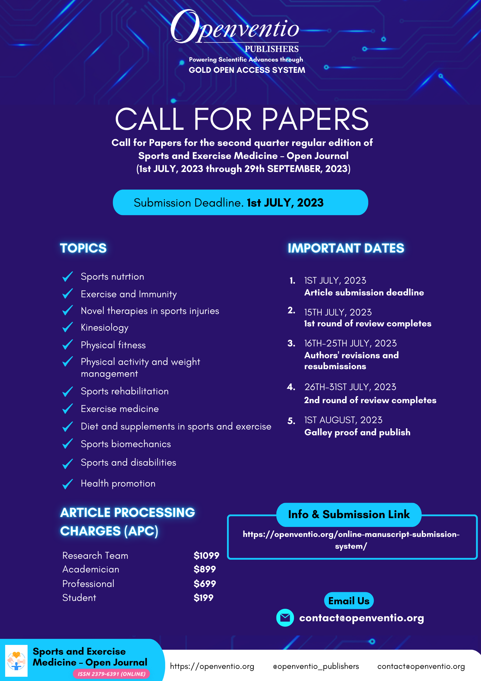 SEMOJ 2nd Quarter Call For Papers Poster