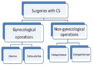 Cesarean Section and Associated Surgeries: Feasibility and Surgical Outcomes